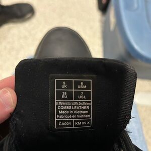 Dr. Martens Black Combs Leather Footwear